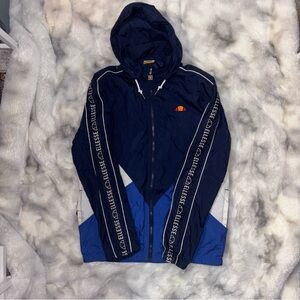 Ellesse Men's Dark and Light Blue Windbreaker